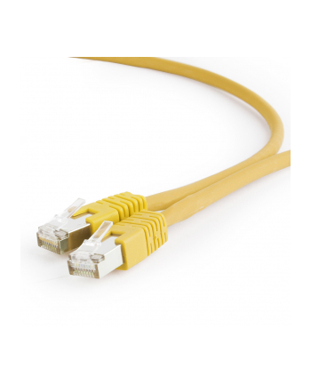 Kabel S/FTP GEMBIRD PP6A-LSZHCU-Y-0.25M (RJ45 - RJ45; 0 25m; S/FTP; kat. 6a; kolor żółty)