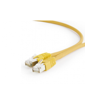Kabel S/FTP GEMBIRD PP6A-LSZHCU-Y-0.5M (RJ45 - RJ45; 0 50m; S/FTP; kat. 6a; kolor żółty)
