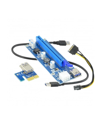 AKYGA RISER PCI-E 1X - 16X USB 3.0 AK-CA-64