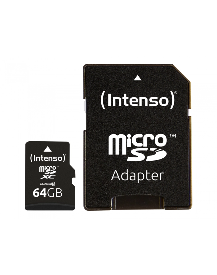 Karta pamięci z adapterem INTENSO  3413490 (64GB; Class 10; Adapter) główny