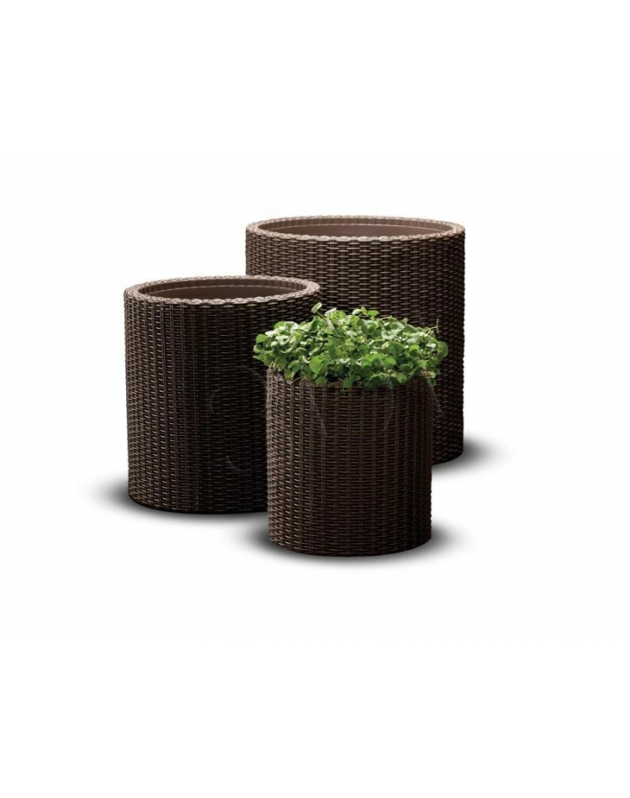 Doniczka KETER Cylinder Planters 220455 (430mm x 430mm x 430 mm; kolor brązowy) główny