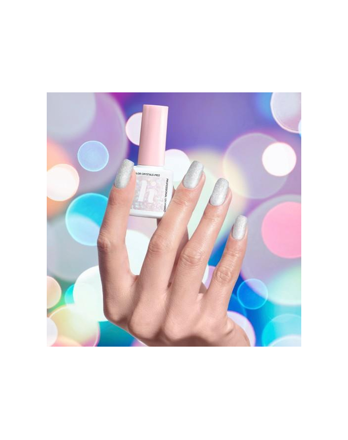Lakiery Hi Hybrid Hybrydowy  Transparentny (5 ml; Srebrny  Szary - Color Crystals 102) główny