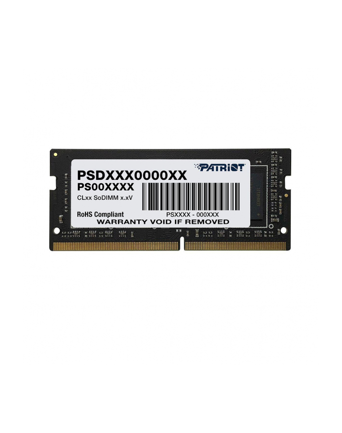Pamięć RAM Patriot Memory Signature PSD416G24002S (DDR4 SO-DIMM; 1 x 16 GB; 2400 MHz; CL17) główny
