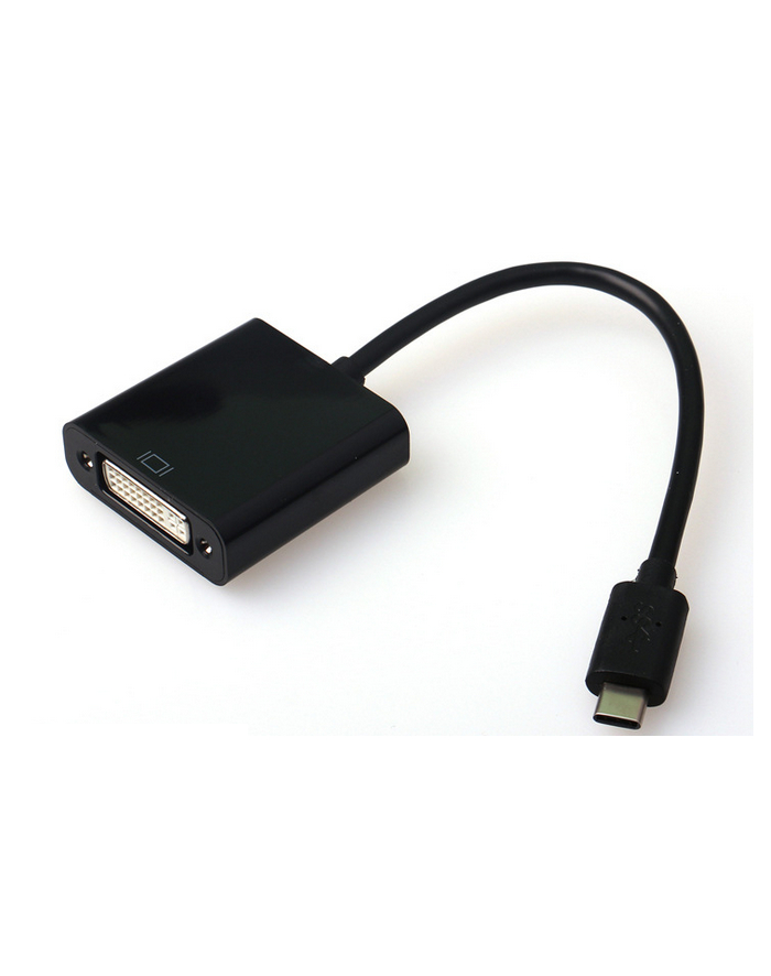 Adapter GEMBIRD A-CM-DVIF-01 (USB 3.1 typu C M - DVI F; 0 15m; kolor czarny) główny