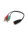 Kabel GEMBIRD  CCA-418 (Mini Jack x2 M - Jack stereo 3 5 mm F; 0 20m; kolor czarny) - nr 1