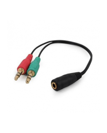 Kabel GEMBIRD  CCA-418 (Mini Jack x2 M - Jack stereo 3 5 mm F; 0 20m; kolor czarny)