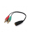 Kabel GEMBIRD  CCA-418 (Mini Jack x2 M - Jack stereo 3 5 mm F; 0 20m; kolor czarny) - nr 3