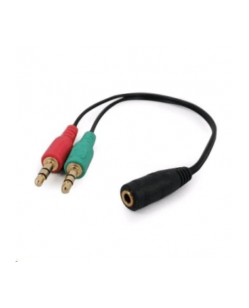 Kabel GEMBIRD  CCA-418 (Mini Jack x2 M - Jack stereo 3 5 mm F; 0 20m; kolor czarny)