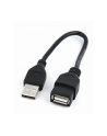 Kabel GEMBIRD CCP-USB2-AMAF-0.15M (USB 2.0 M - USB 2.0 F; 0 15m; kolor czarny) - nr 1