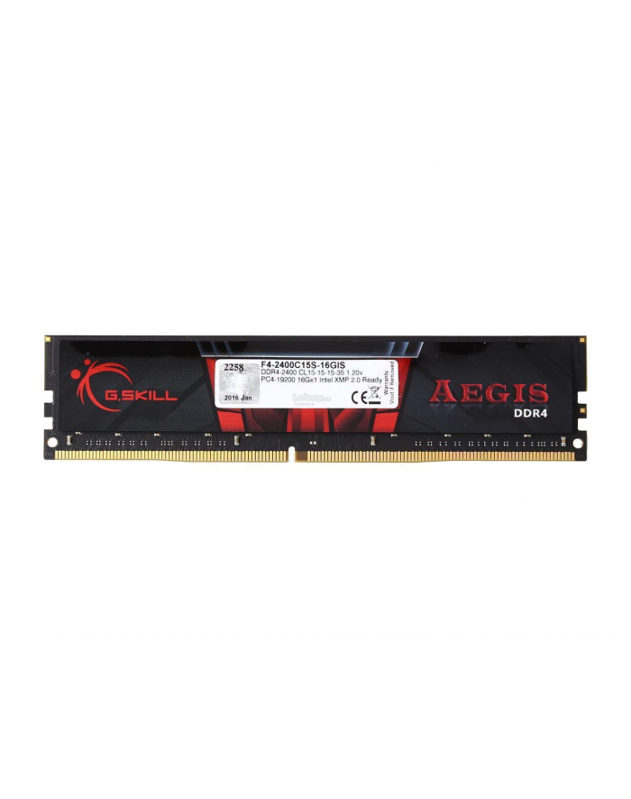 Pamięć RAM G.SKILL Aegis F4-2400C15S-16GIS (DDR4 DIMM; 1 x 16 GB; 2400 MHz; CL15) główny