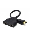 Adapter GEMBIRD DSP-2PH4-04 (HDMI M - 2x HDMI F; 0 20m; kolor czarny) - nr 1