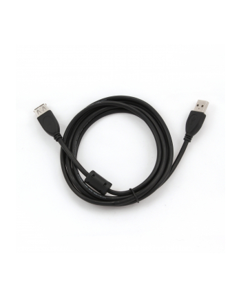 Przedłuzacz USB 2.0 typu AM-AF 1.8m FERRYT czarny