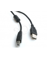 Kabel USB 2.0 typu AB AM-BM 1.8m FERRYT czarny - nr 9