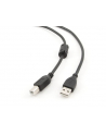 Kabel USB 2.0 typu AB AM-BM 1.8m FERRYT czarny - nr 10