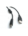 Kabel USB 2.0 typu AB AM-BM 1.8m FERRYT czarny - nr 13