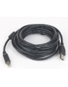 Kabel USB 2.0 typu AB AM-BM 1.8m FERRYT czarny - nr 1