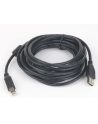 Kabel USB 2.0 typu AB AM-BM 1.8m FERRYT czarny - nr 3