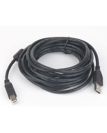 Kabel USB 2.0 typu AB AM-BM 1.8m FERRYT czarny