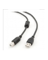 Kabel USB 2.0 typu AB AM-BM 1.8m FERRYT czarny - nr 5