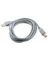 Kabel USB 2.0 typu AB AM-BM 1.8m szary - nr 1