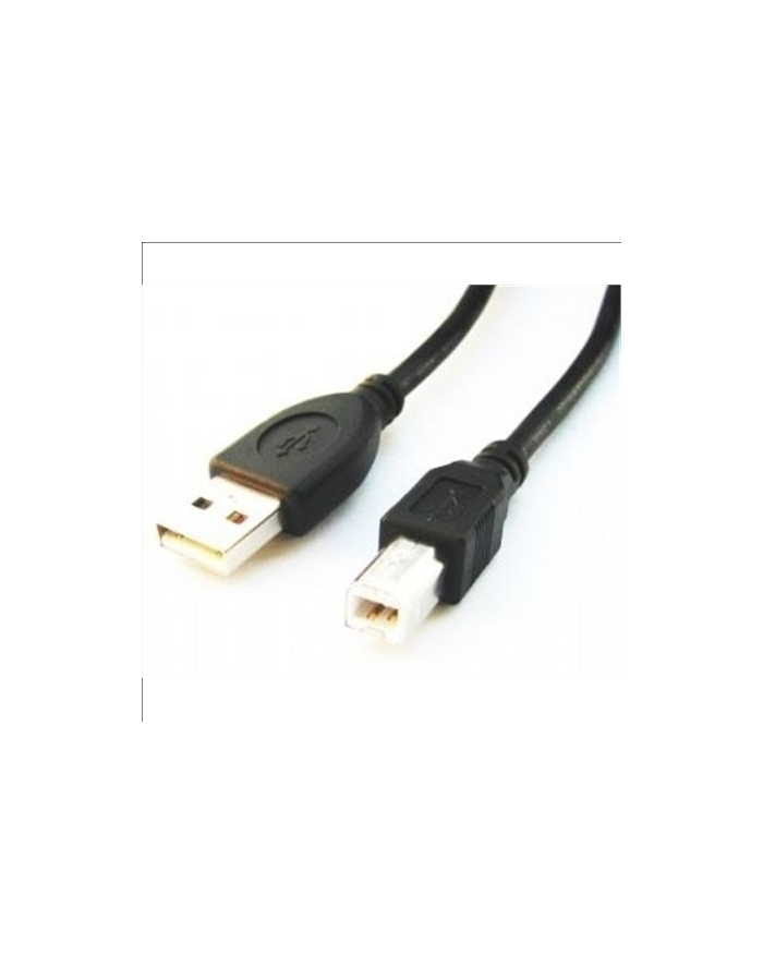 Kabel USB 2.0 typu AB AM-BM 1.8m czarny główny