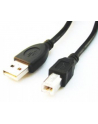 Kabel USB 2.0 typu AB AM-BM 1.8m czarny - nr 1
