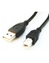 Kabel USB 2.0 typu AB AM-BM 1.8m czarny - nr 3