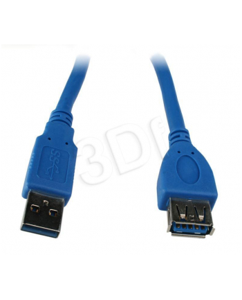 Przedłużacz USB 3.0 typu AM-AF 1.8m niebieski