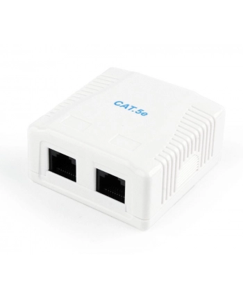 Gniazdo GEMBIRD NCAC-2U5E-01 (RJ-45; kat. 5e; UTP; kolor biały)