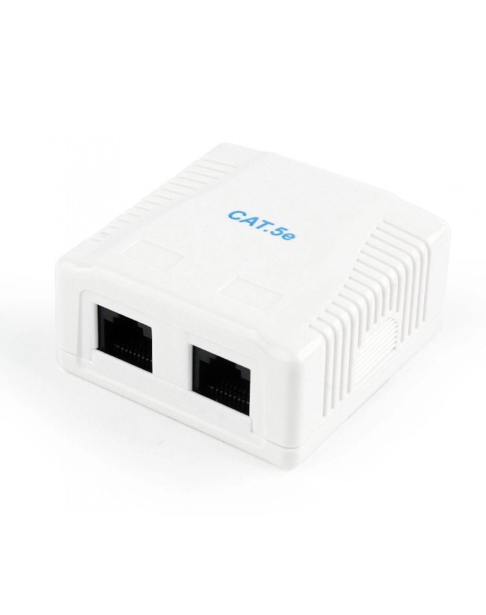 Gniazdo GEMBIRD NCAC-2U5E-01 (RJ-45; kat. 5e; UTP; kolor biały) główny