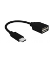 Kabel GEMBIRD A-OTG-CMAF2-01 (USB 2.0 typu C M - USB 2.0 F; 0 20m; kolor czarny) - nr 2