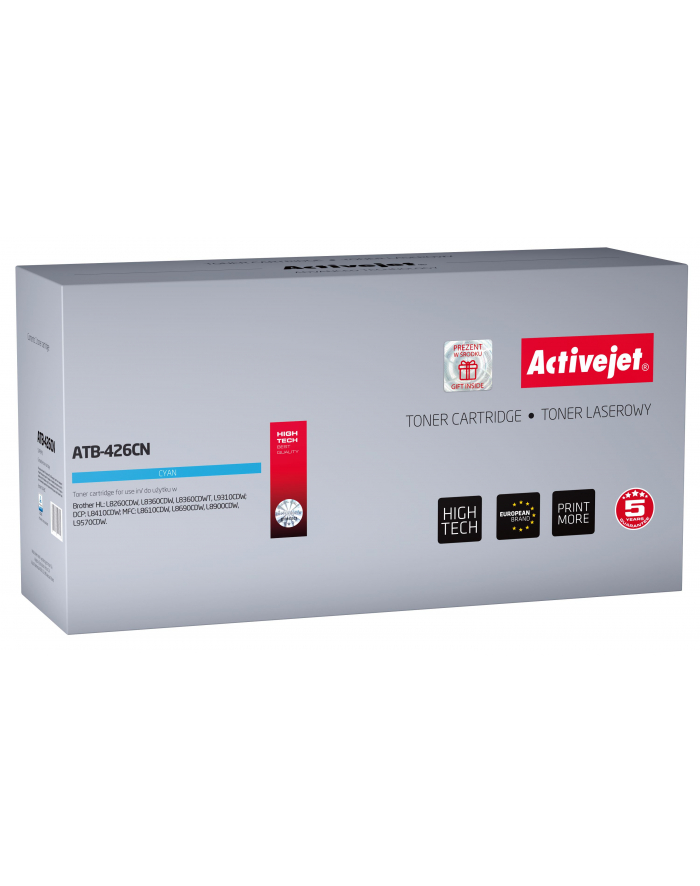 Toner Activejet ATB-426CN (zamiennik Brother TN-426C; Supreme; 6 500 stron; niebieski) główny