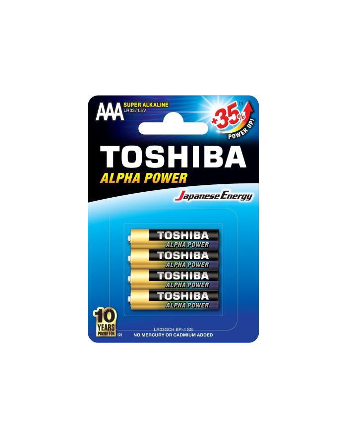 Baterie alkaliczne Toshiba  LR03GCH BP-4 (Ultra alkaiczna; x 4) główny
