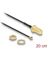 Kabel antenowy DELOCK  88419 (2m; SMA M x MHF(I-PEX) F; kolor czarny) - nr 17