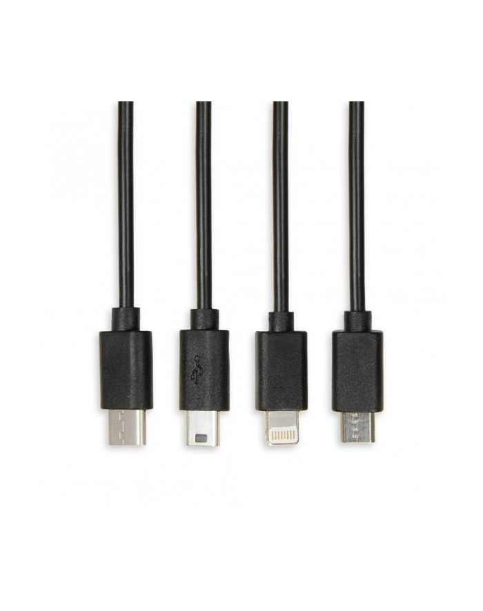 Kabel IBOX IKUM4W1 (USB 2.0 typu A M - 8-Pin  Micro USB  Mini USB  USB typu C M; 0 6m) główny