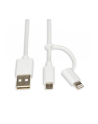 Kabel IBOX IKUML2W1 (USB 2.0 typu A M - Lightning  Micro USB M; 1m; kolor biały) - nr 11