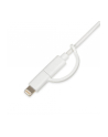 Kabel IBOX IKUML2W1 (USB 2.0 typu A M - Lightning  Micro USB M; 1m; kolor biały) - nr 3