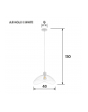 Lampa Activejet AJE-HOLLY 5 White (E27) - nr 3