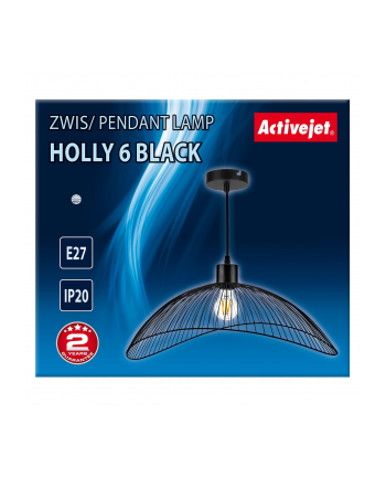 Lampa Activejet AJE-HOLLY 6 Black (E27)