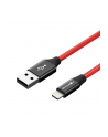 Kabel BlitzWolf BW-MF10 (Lightning - USB 2.0 ; 1 8m; kolor czerwony) - nr 1