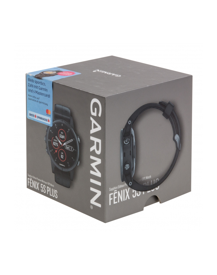 Zegarek sportowy Garmin Fenix 5S Plus Sapphire 010-01987-03 (kolor czarny) główny