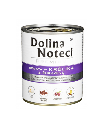 Karma DOLINA NOTECI Premium Królik i Żurawina (0 80 kg )