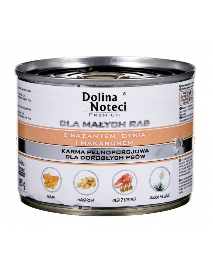 Karma DOLINA NOTECI Premium Małe Rasy Bażant Dynia Makaron (0 18 kg ) główny