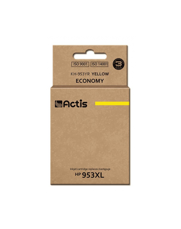 Tusz ACTIS KH-953YR (zamiennik HP 953XL F6U18AE; Premium; 25 ml; żółty) główny