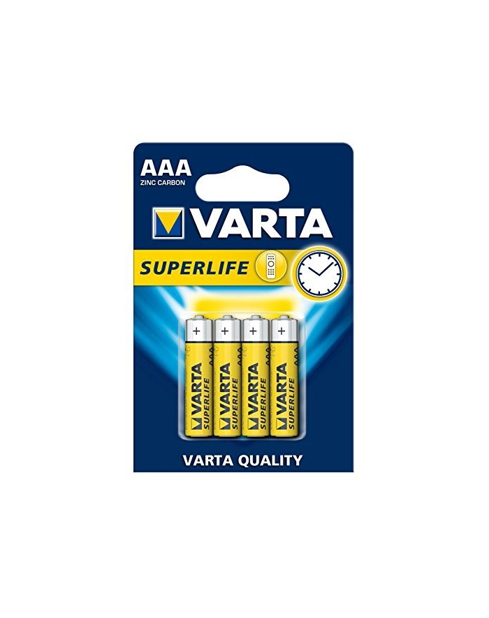 Baterie AAA    VARTA  BATERIA VARTA SUPERLIFE AAA R03 (Cynkowo-węglowy; x 4) główny