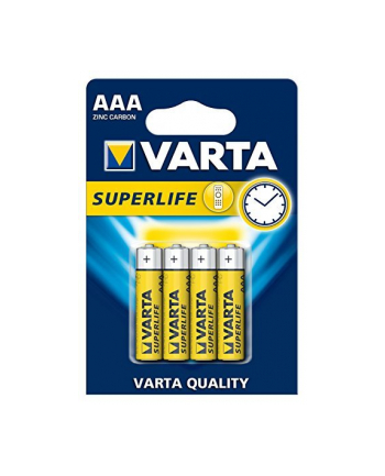 Baterie AAA    VARTA  BATERIA VARTA SUPERLIFE AAA R03 (Cynkowo-węglowy; x 4)