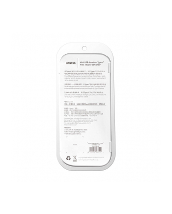 Adapter Baseus CAMOTG-01 (Micro USB - USB typu C ; kolor czarny) nr 2