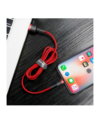 Kabel Baseus CALKLF-B09 (USB - Lightning ; 1m; kolor czarno-czerwony) nr 1