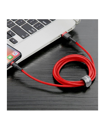 Kabel Baseus CALKLF-B09 (USB - Lightning ; 1m; kolor czarno-czerwony)