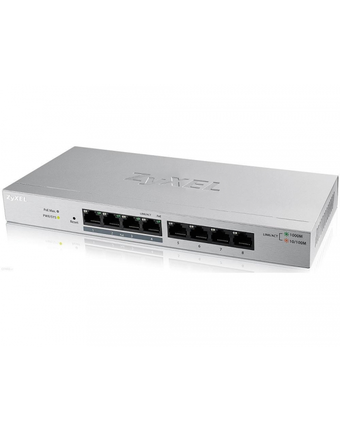 Switch ZyXEL GS1200-8HPV2-EU0101F (8x 10/100/1000Mbps) główny